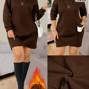 Brown Sweater Dress
